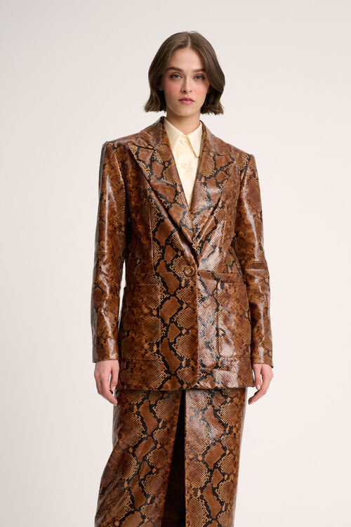 Standard, stampa pitone cognac, large image number 0