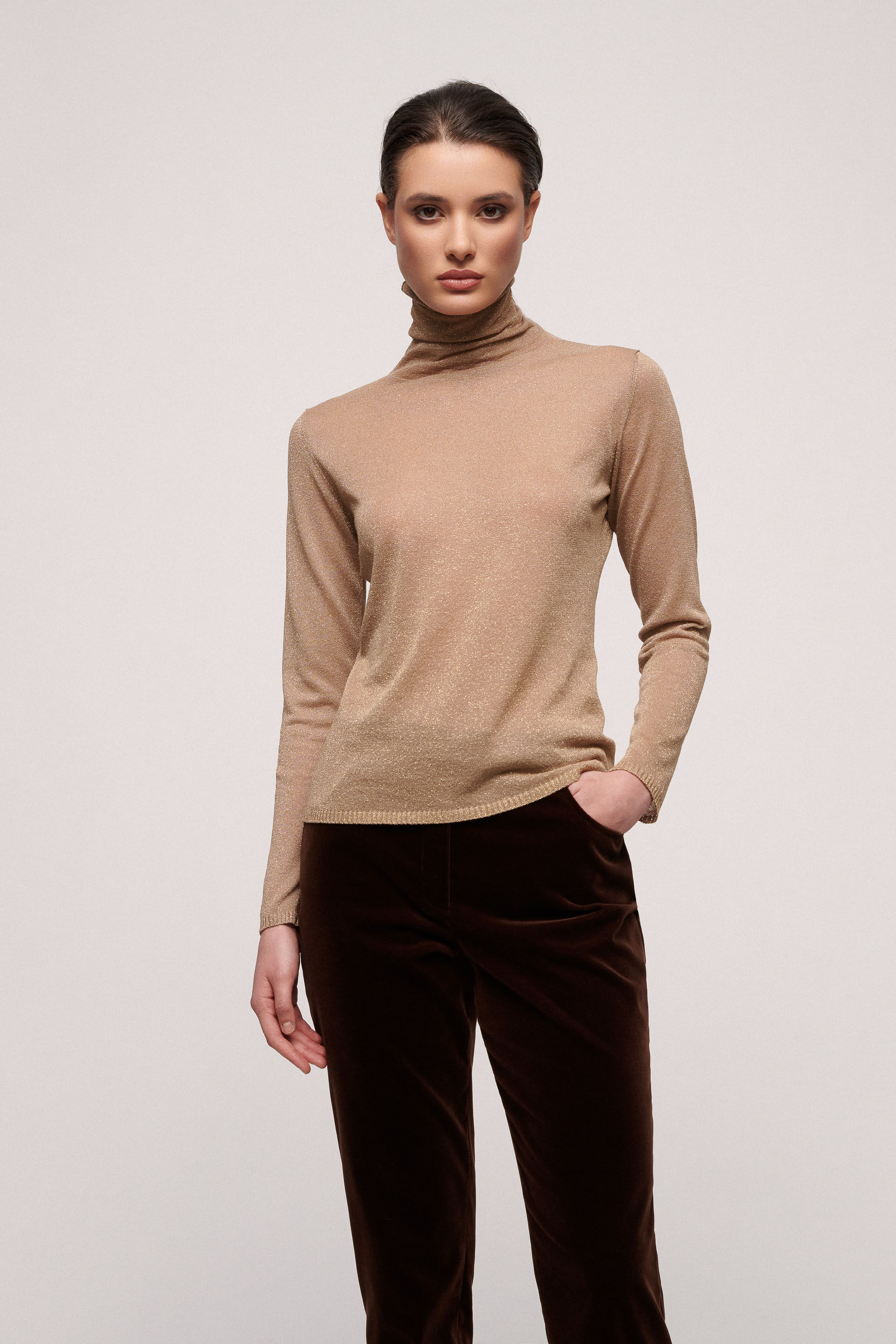 Maglione lurex clearance oro