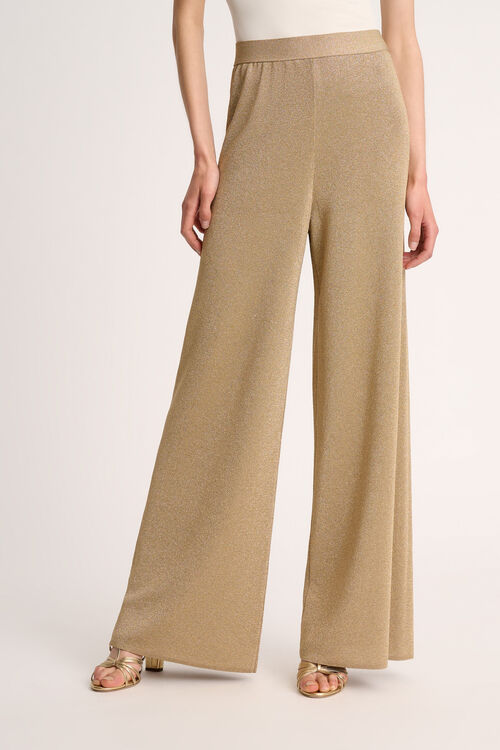 Luisa Spagnoli Zavorra - Pantaloni in maglia lurex