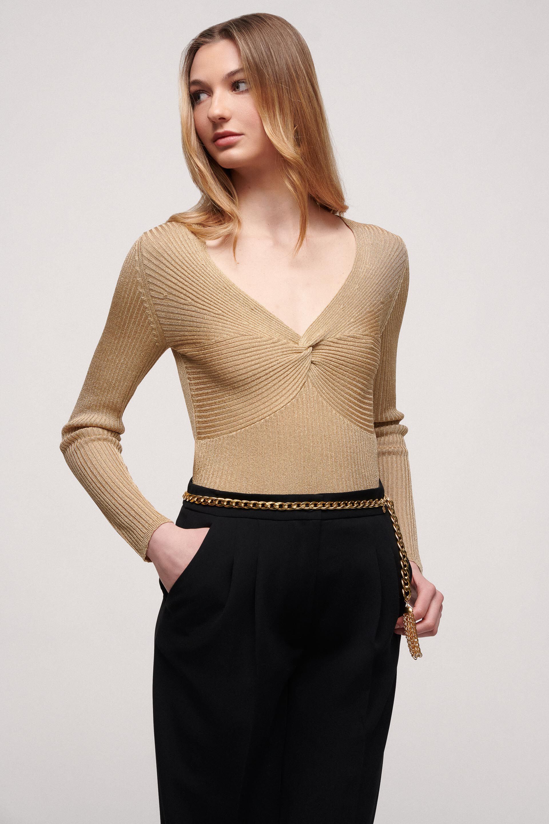 Lurex best sale pullover gold