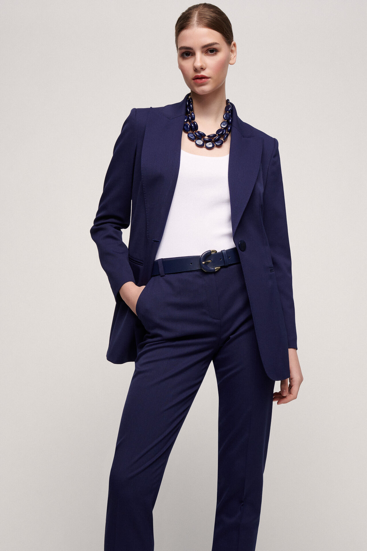 Tailleur blu cheap cerimonia