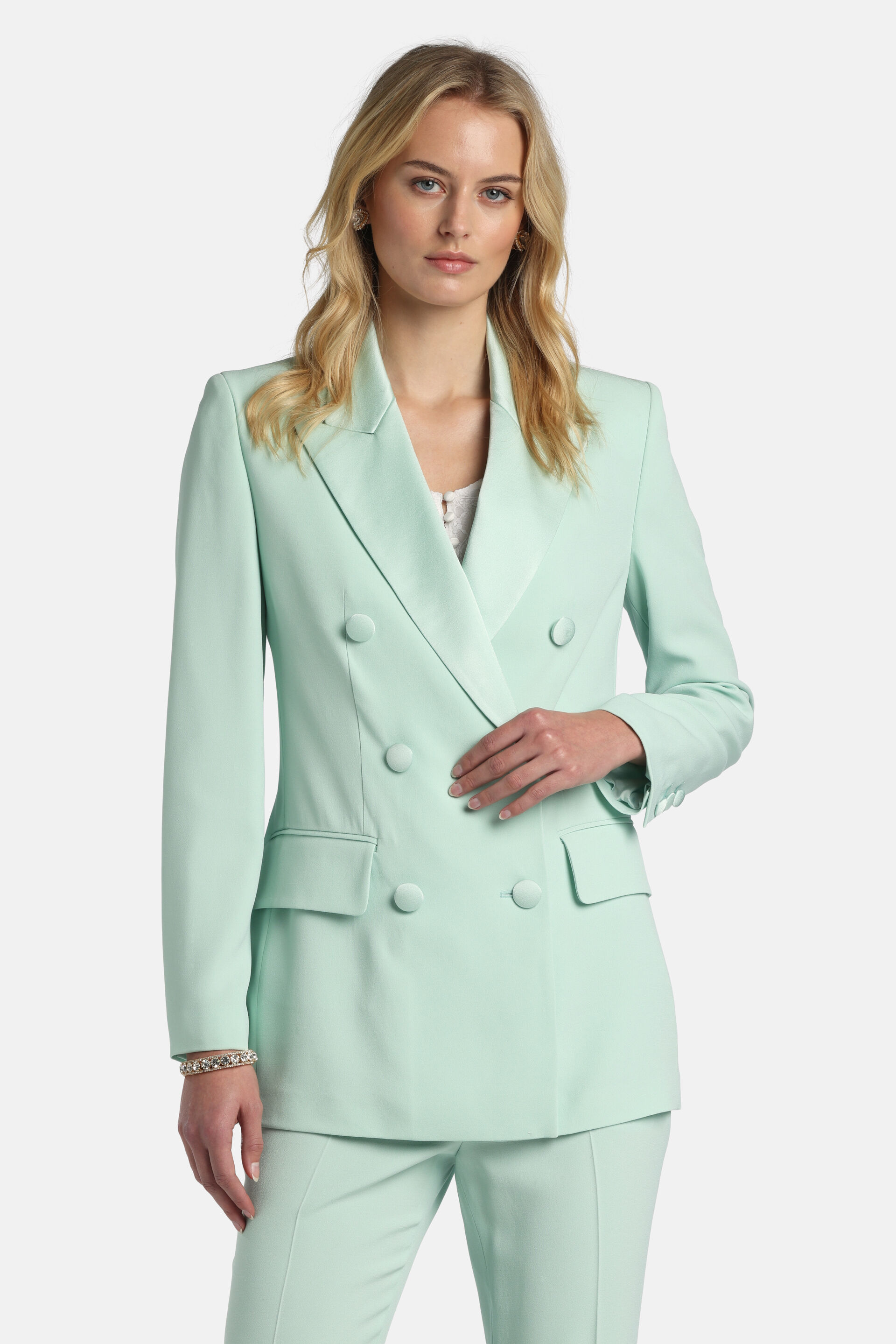 Velo - Elegant double-breasted jacket | CLOTHING - Luisa Spagnoli