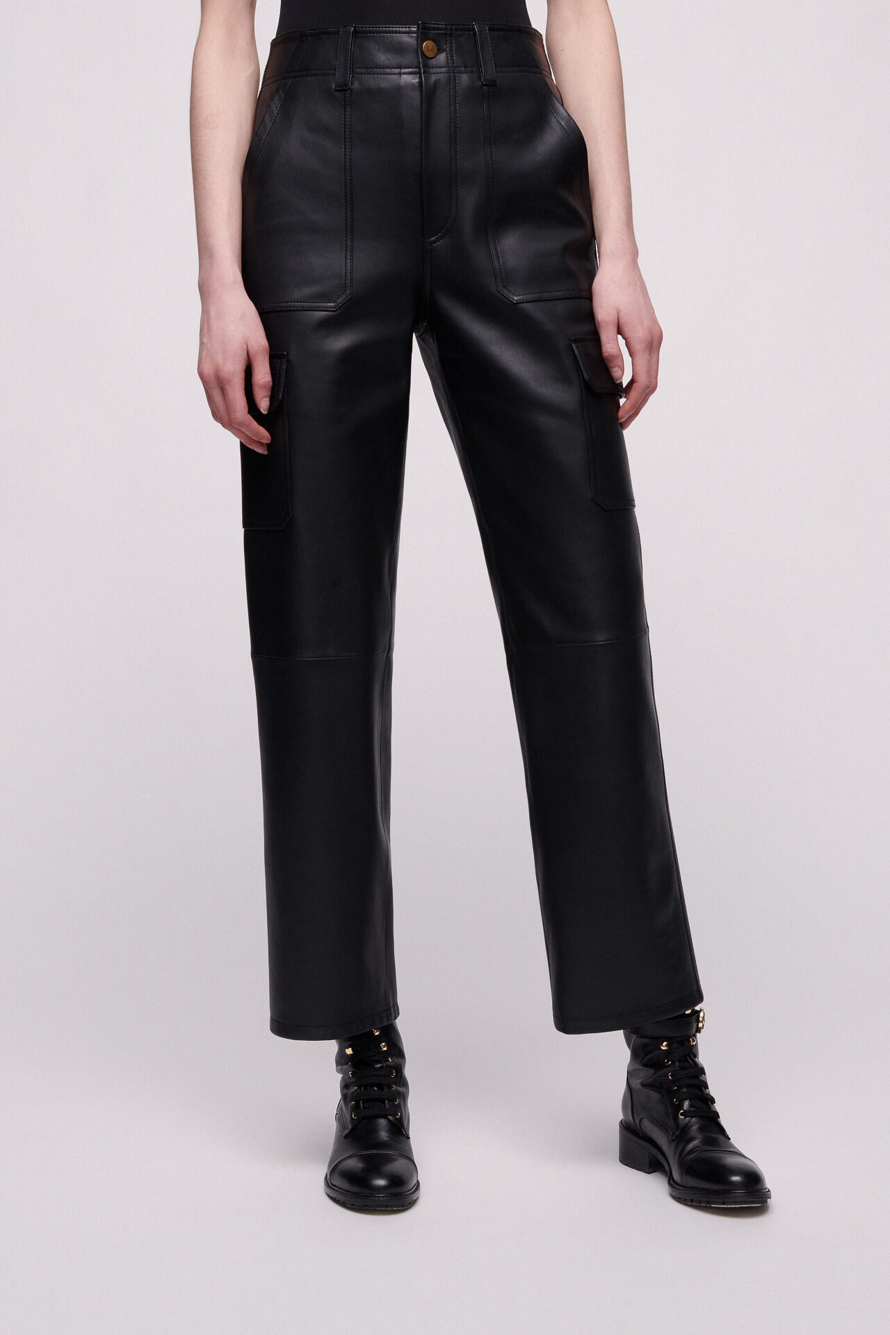 Origine Pantalone in pelle Luisa Spagnoli