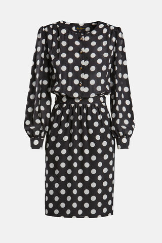 Parentesi, black-cream polka dot, large image number 5