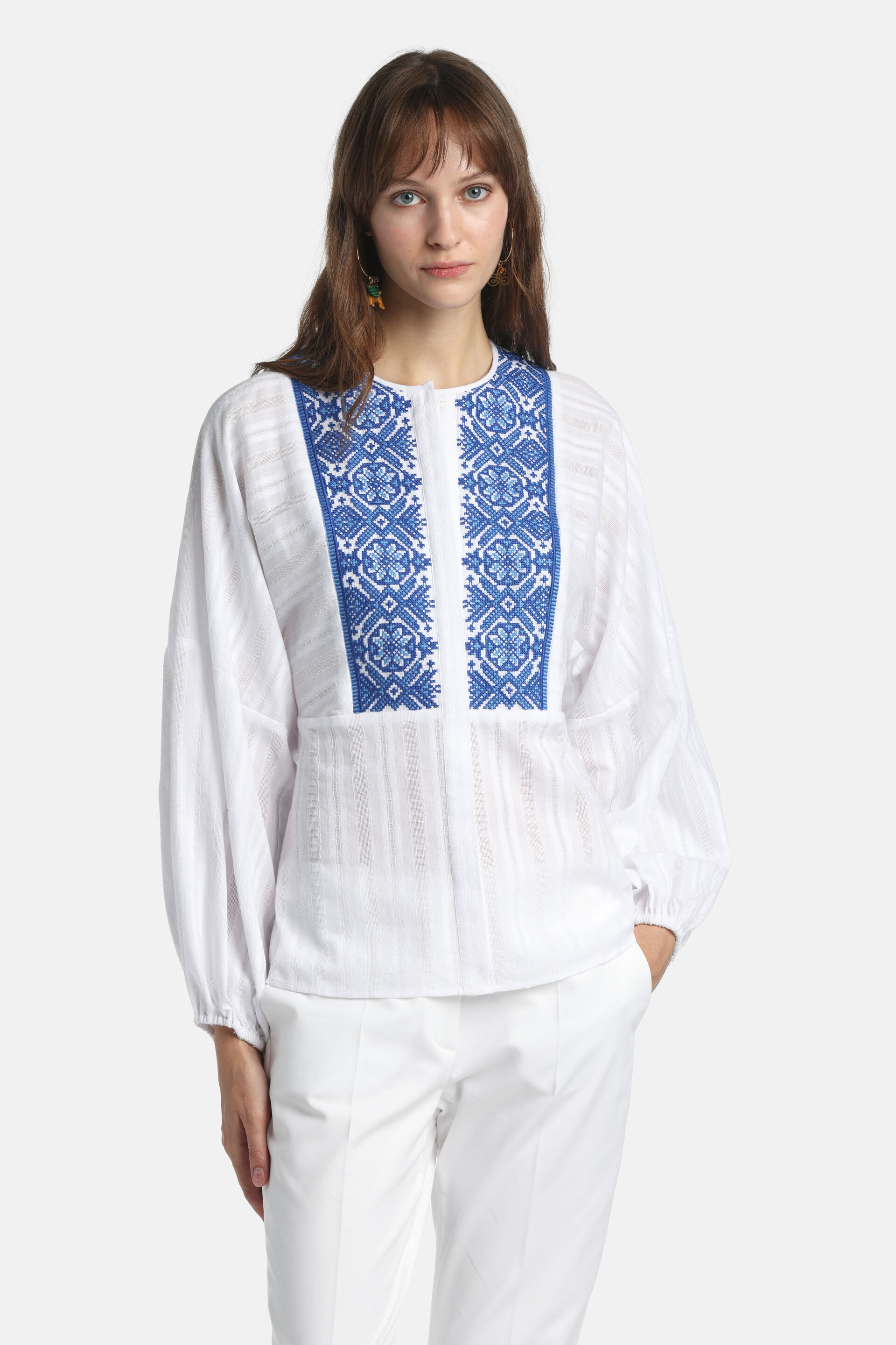 Bigola - Embroidered shirt | CLOTHING - Luisa Spagnoli