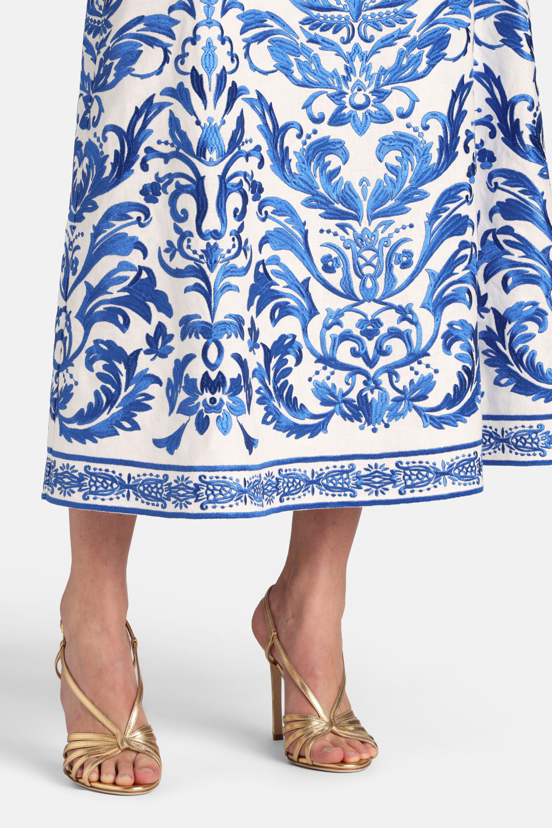 Termica - Embroidered maxi skirt | Skirts and Shorts - Luisa Spagnoli
