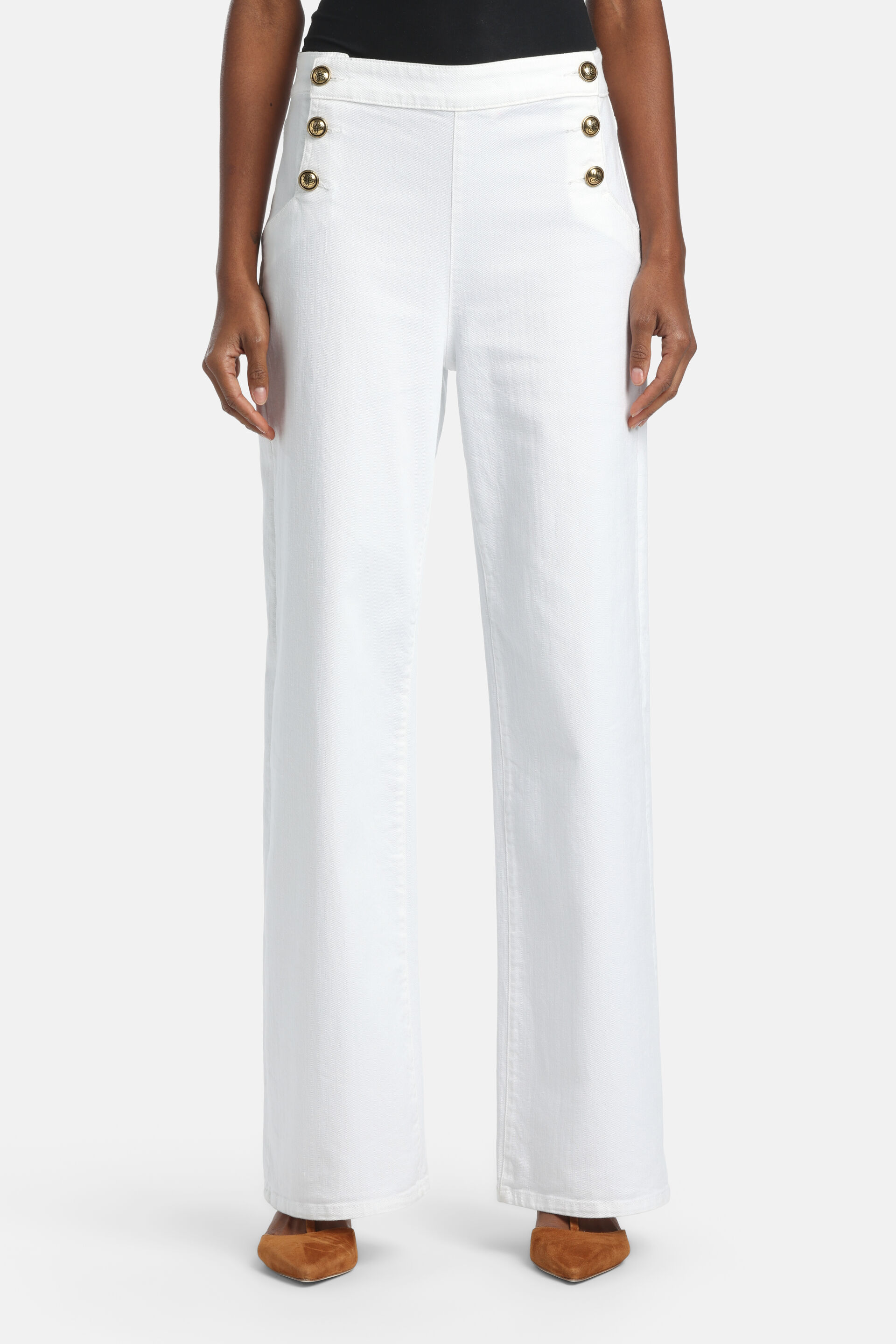Almanacco - Wide-leg sailor jeans | Pants - Luisa Spagnoli