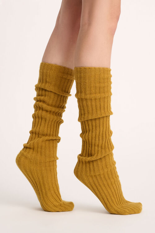 Calza, mustard, large image number 0