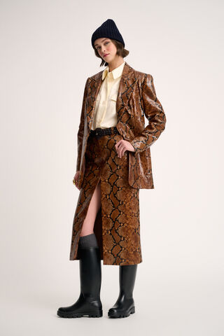 Standard, stampa pitone cognac, large image number 4