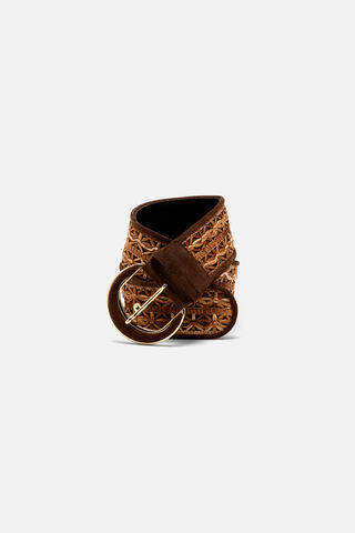 Decoupage, marrone-oro, large image number 1
