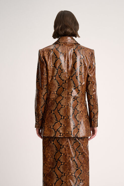 Standard, stampa pitone cognac, large image number 1
