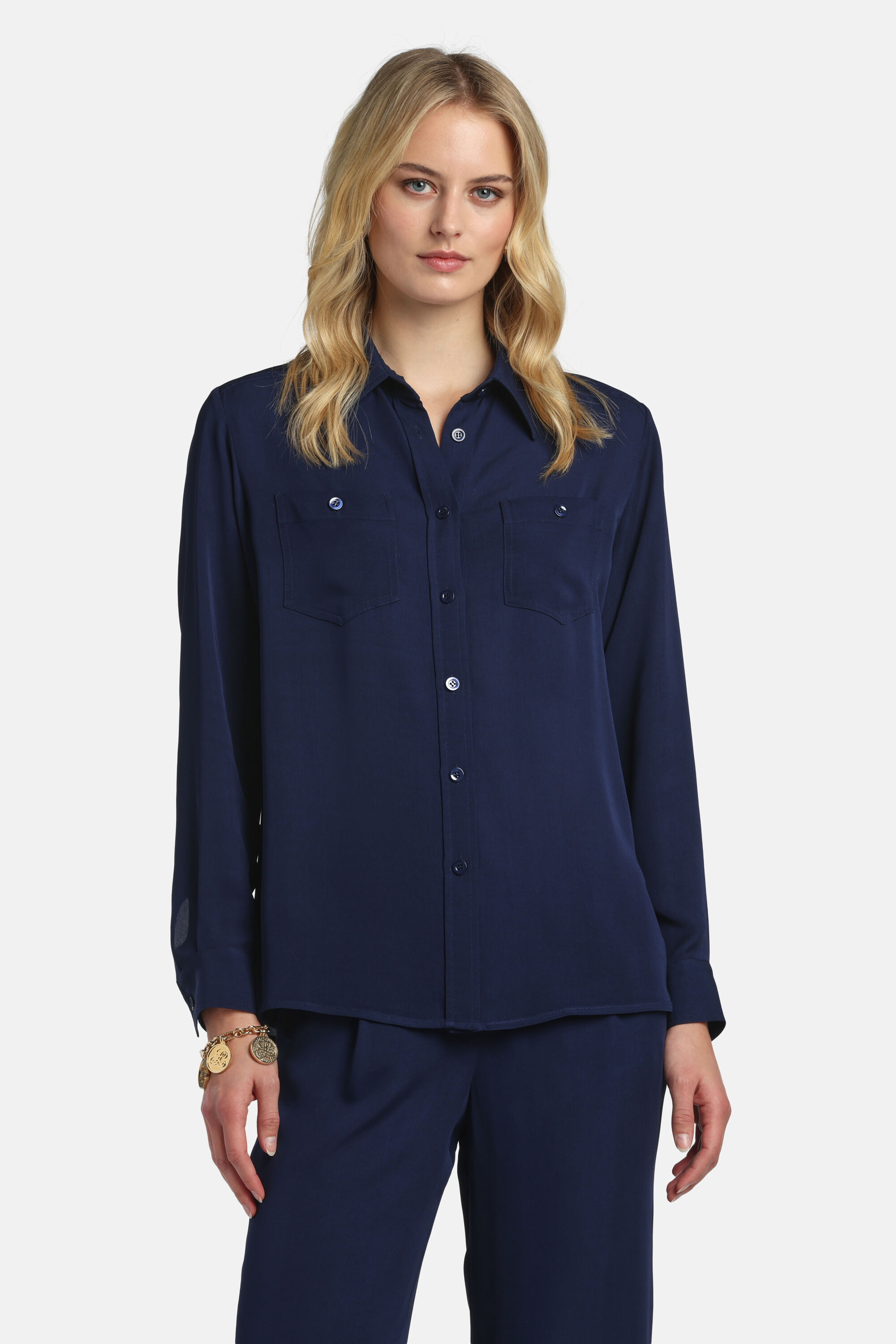 Baracca - V-neck blouse | Shirts and Blouses - Luisa Spagnoli