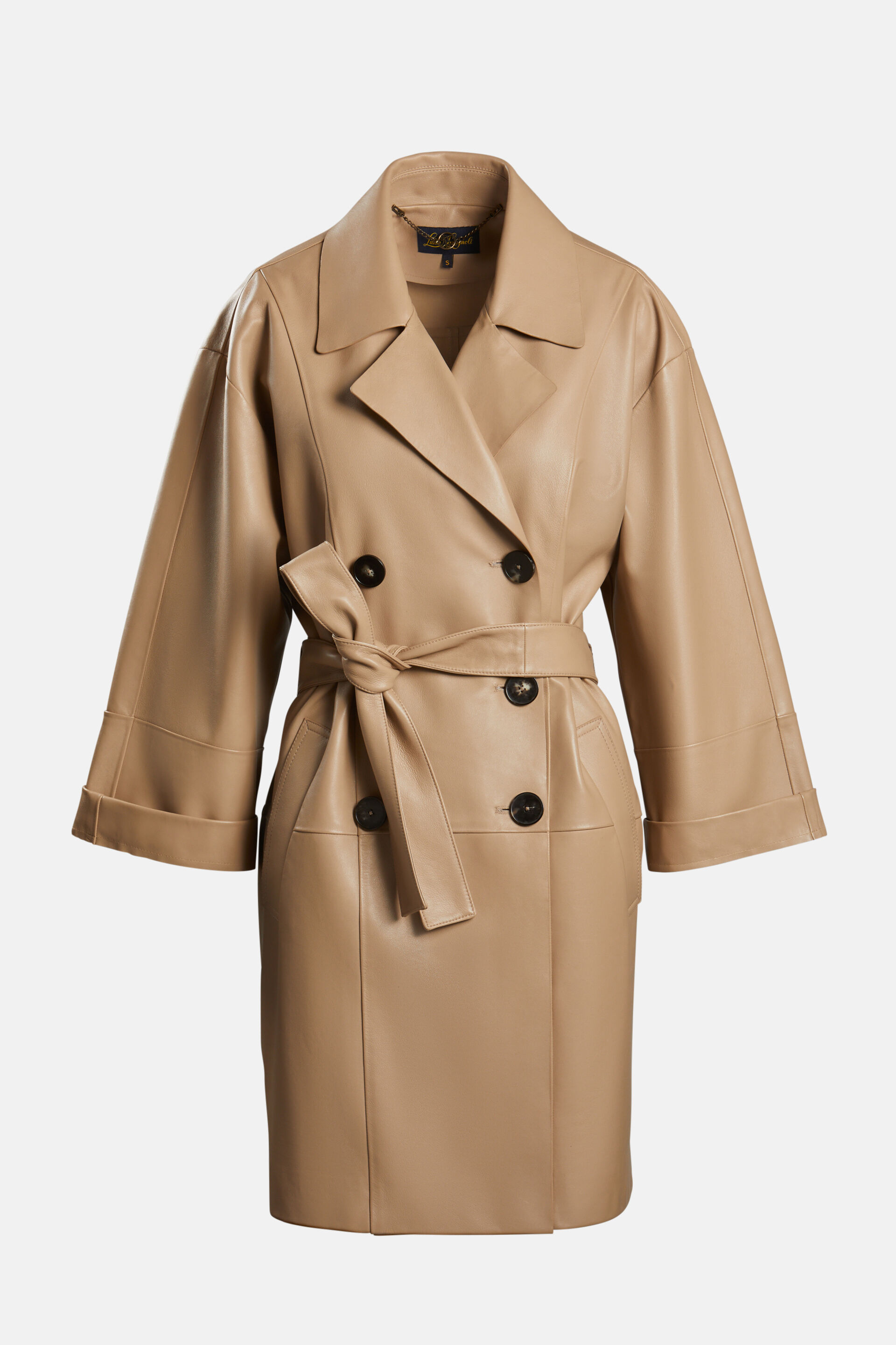 Vespaio - Leather trench coat | Outerwear - Luisa Spagnoli