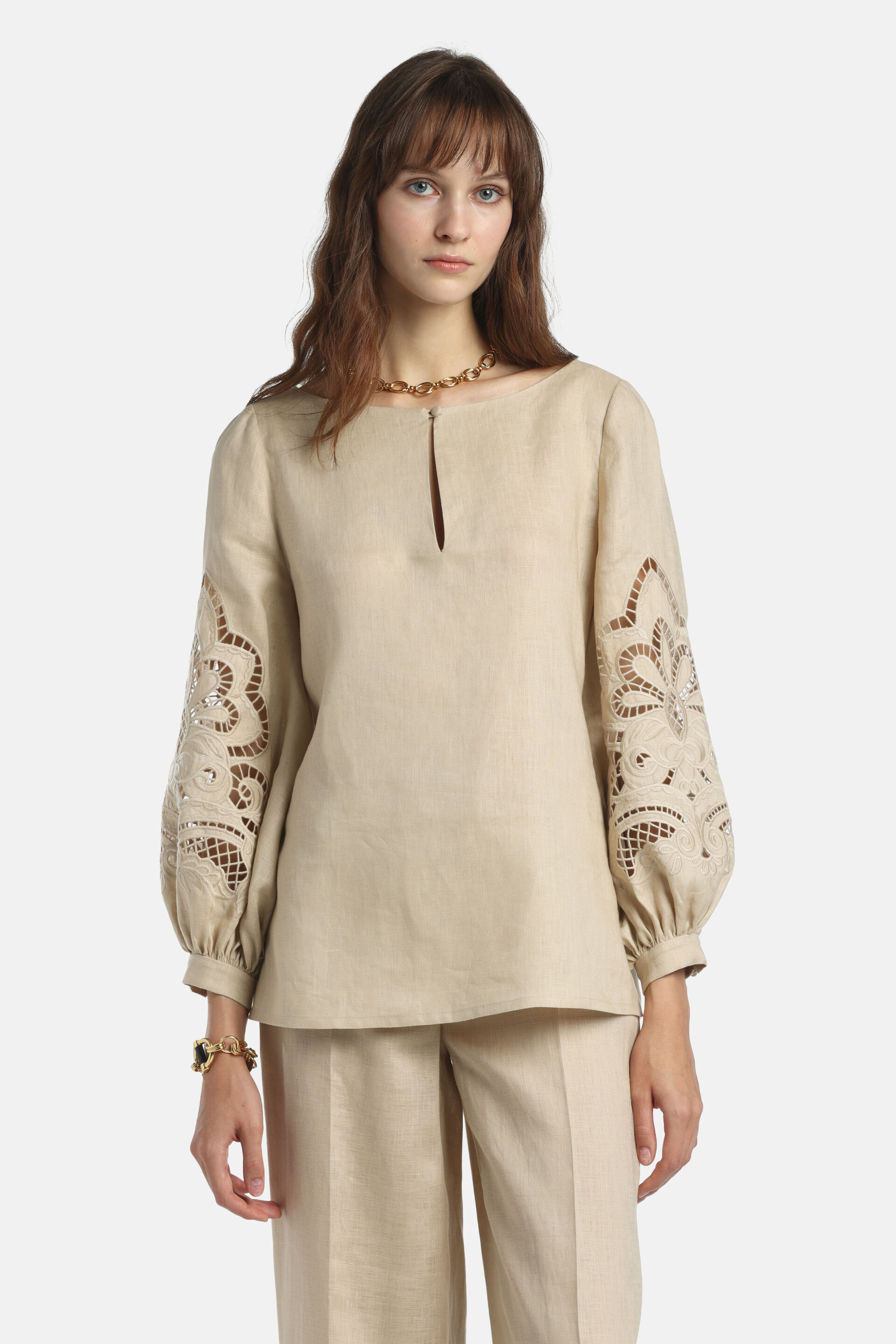 Bardi - Embroidered blouse | Shirts and Blouses - Luisa Spagnoli