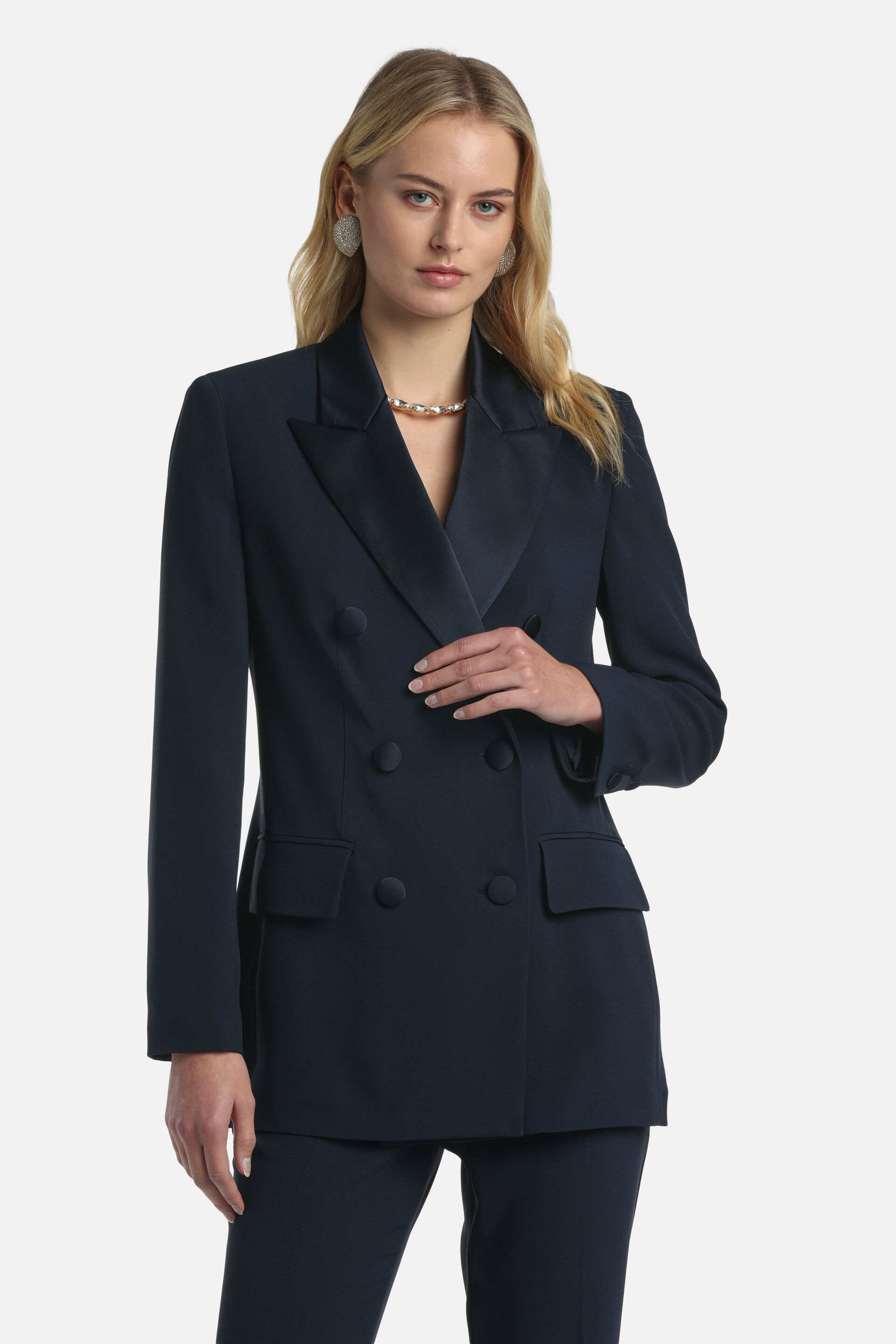 Velo - Elegant double-breasted jacket | CLOTHING - Luisa Spagnoli