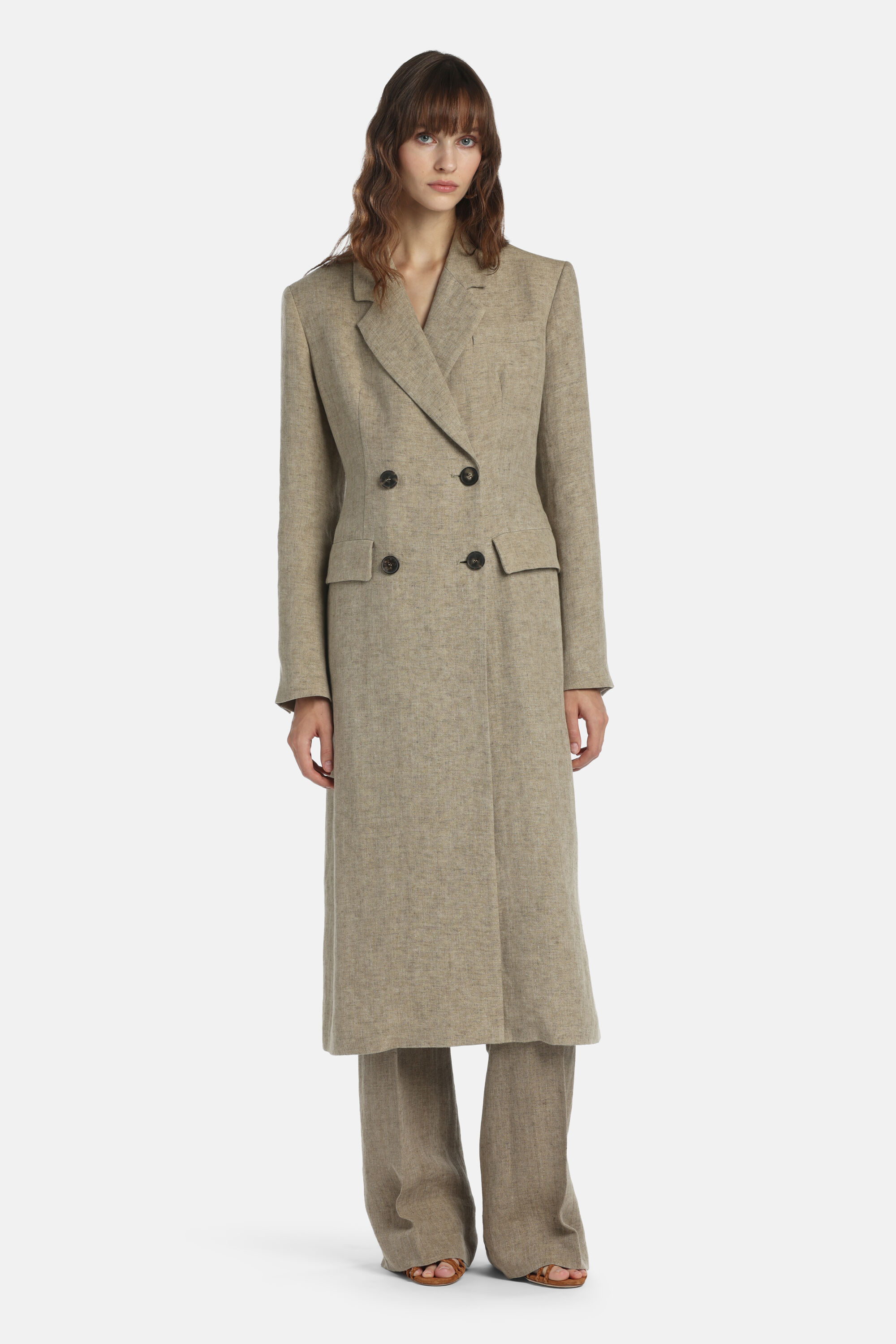 Vittorio - Double-breasted linen jacket | Jackets & Blazers