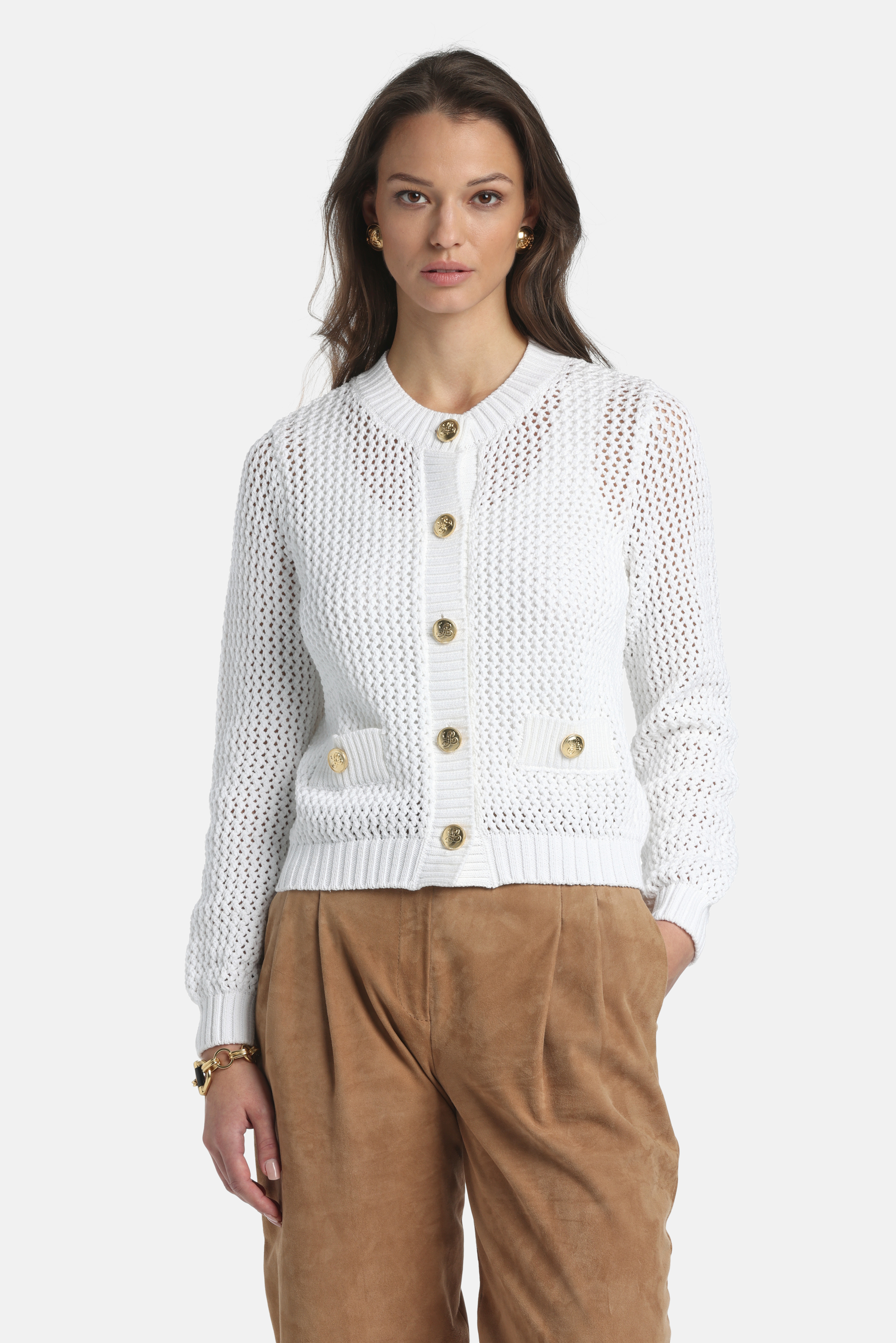 Copisteria - Openwork cardigan | CLOTHING - Luisa Spagnoli