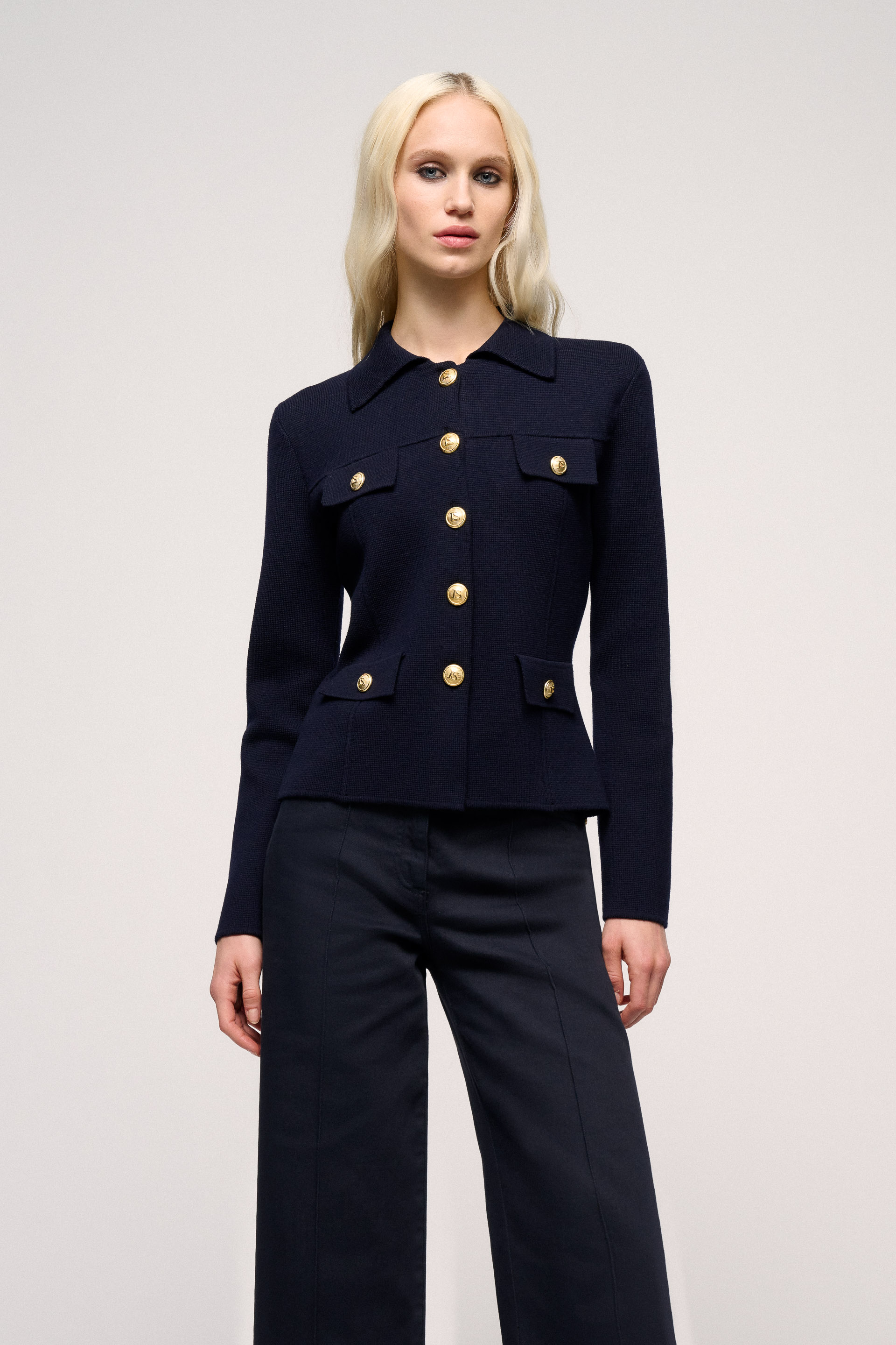 Melania - Knit jacket | LS storefront catalog - Luisa Spagnoli
