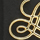 Intuito, black-gold, swatch
