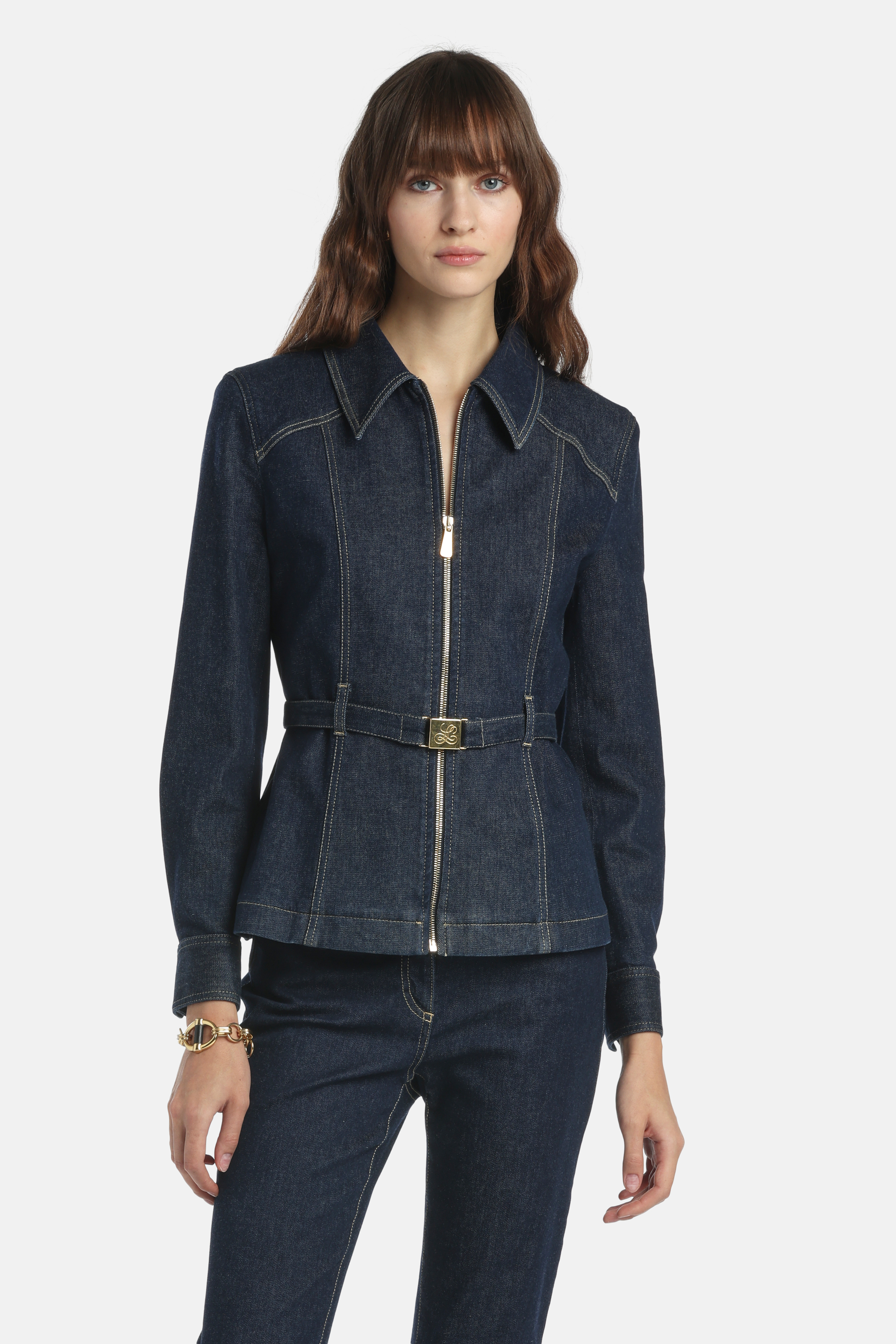 Vigana Denim jacket with zip Jackets