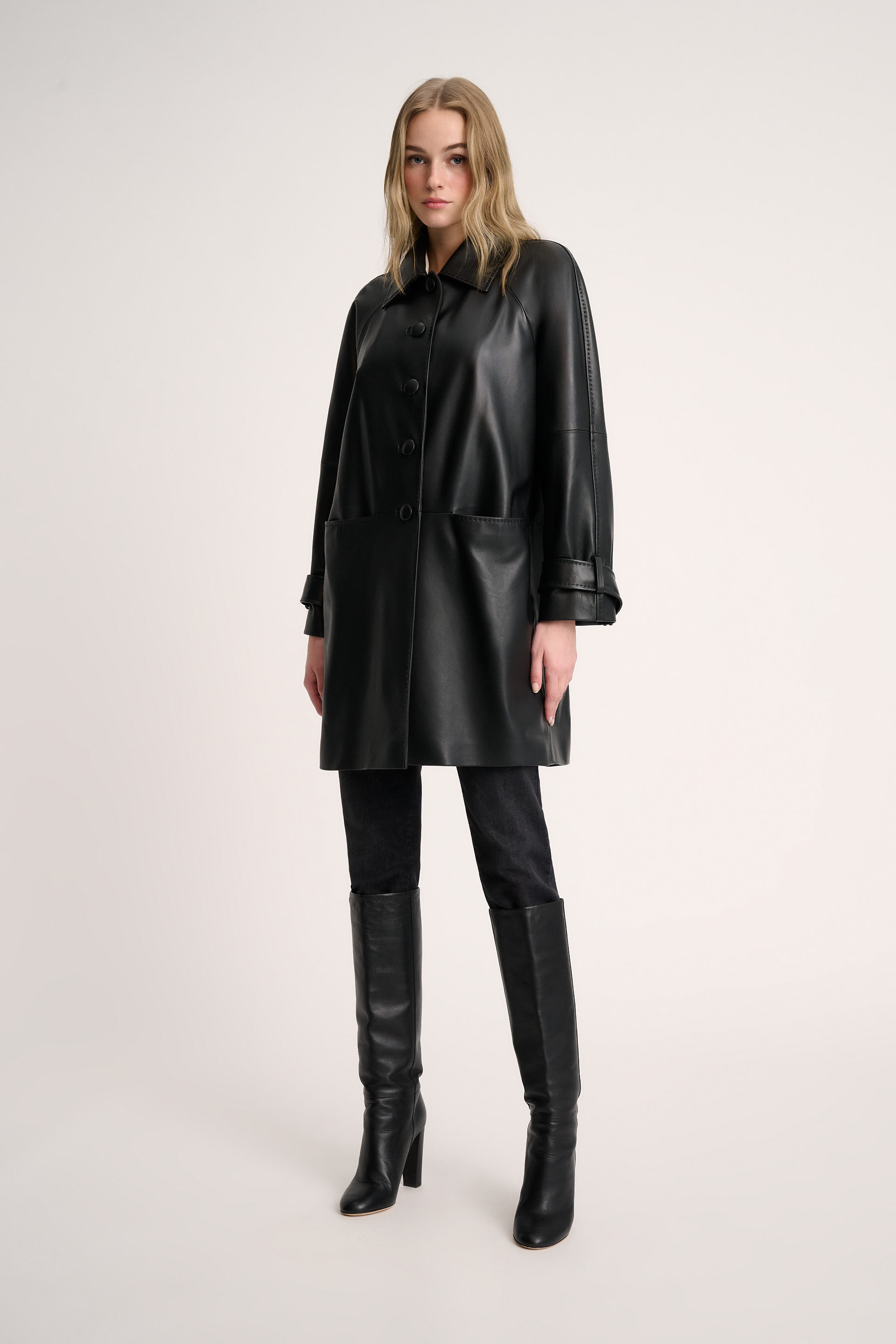 Superbo Leather coat Mother's day Luisa Spagnoli