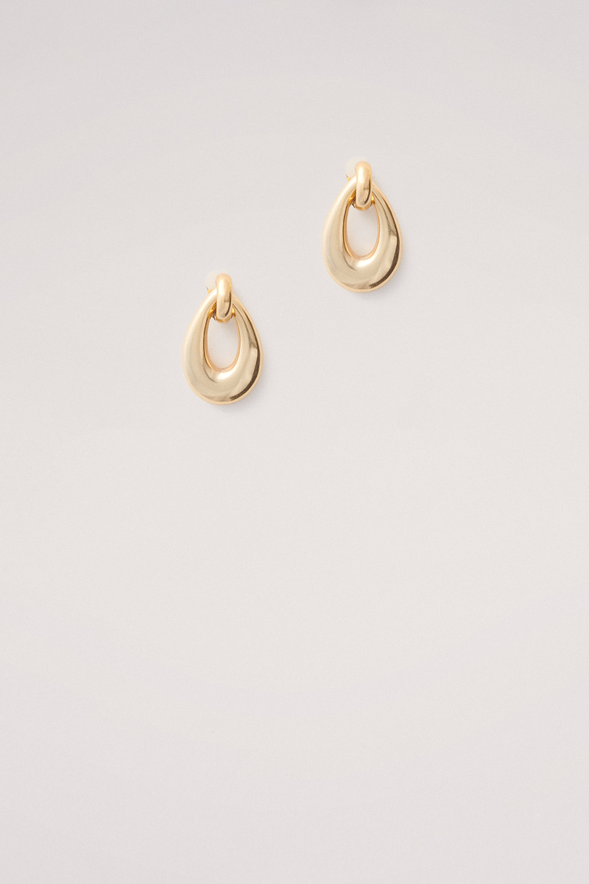 Orecchini A Goccia Clip-on Bello London – Oro Placcato Con Dettaglio Tartaruga Marrone In Acrilico, Modello Eada B