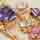 Nogato, purple-pink-light gold, swatch