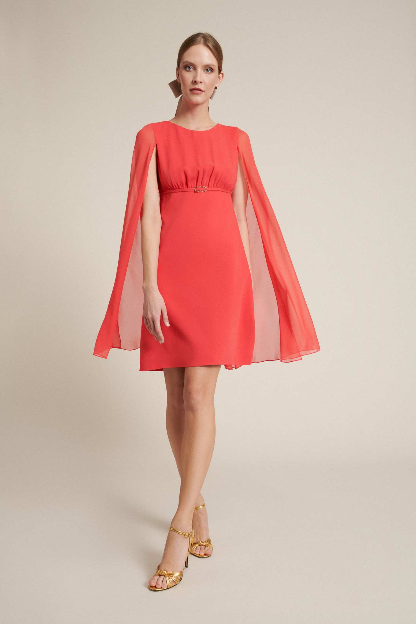Piacenza - Sheath dress with cape 