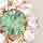 Neggi, green-nickel-gold, swatch