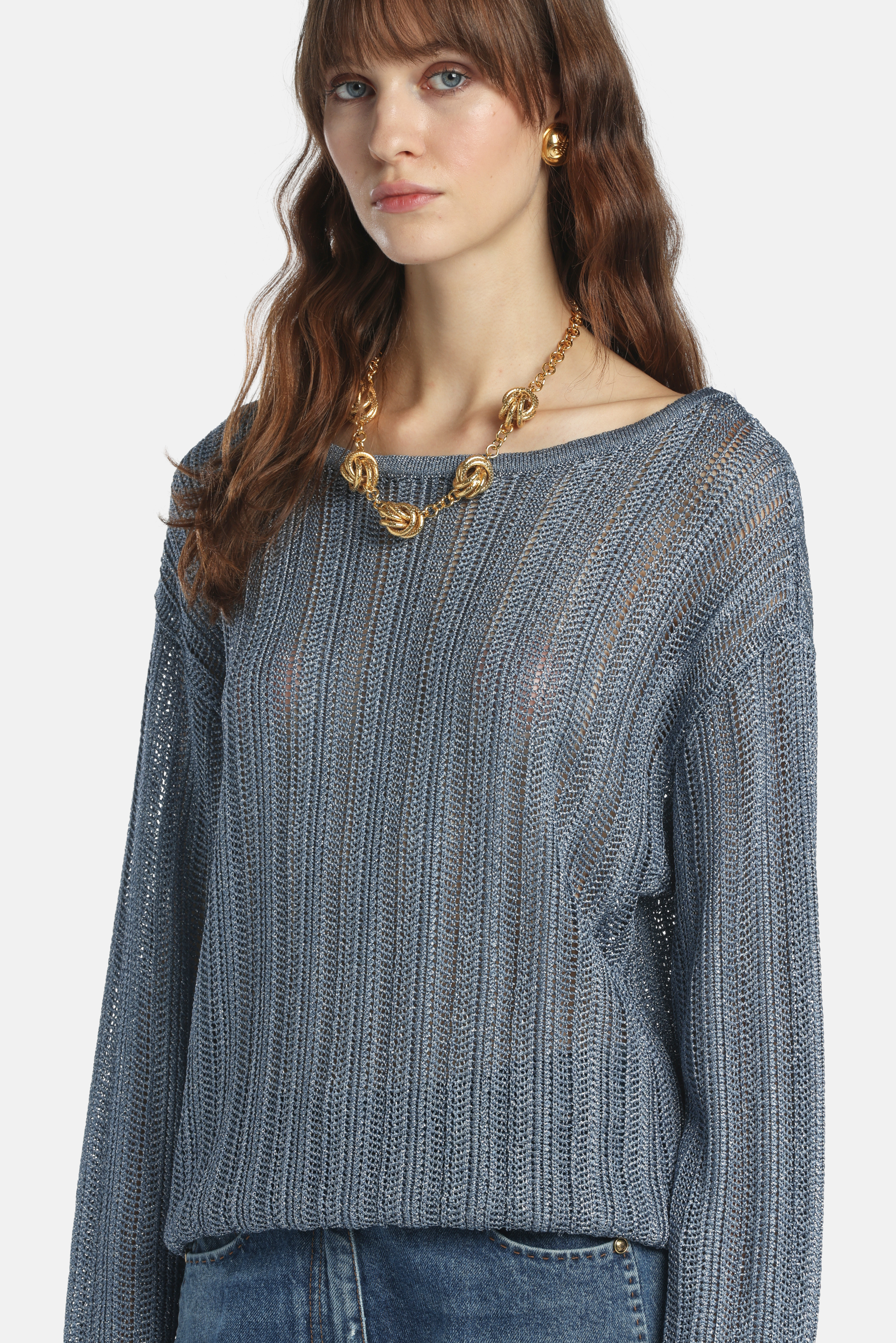 Zebrino - Openwork sweater | CLOTHING - Luisa Spagnoli