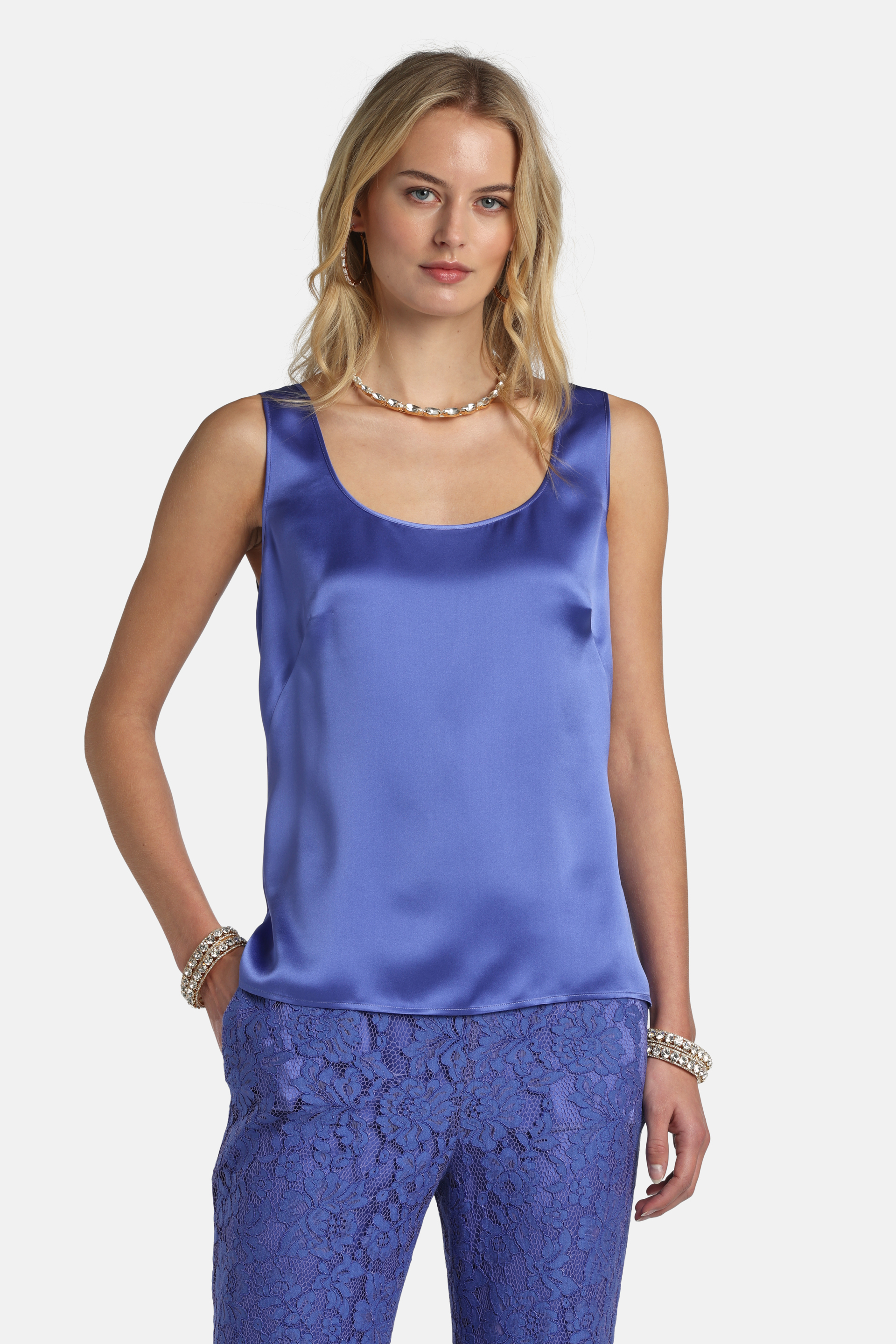 Logge - Silk top | CLOTHING - Luisa Spagnoli