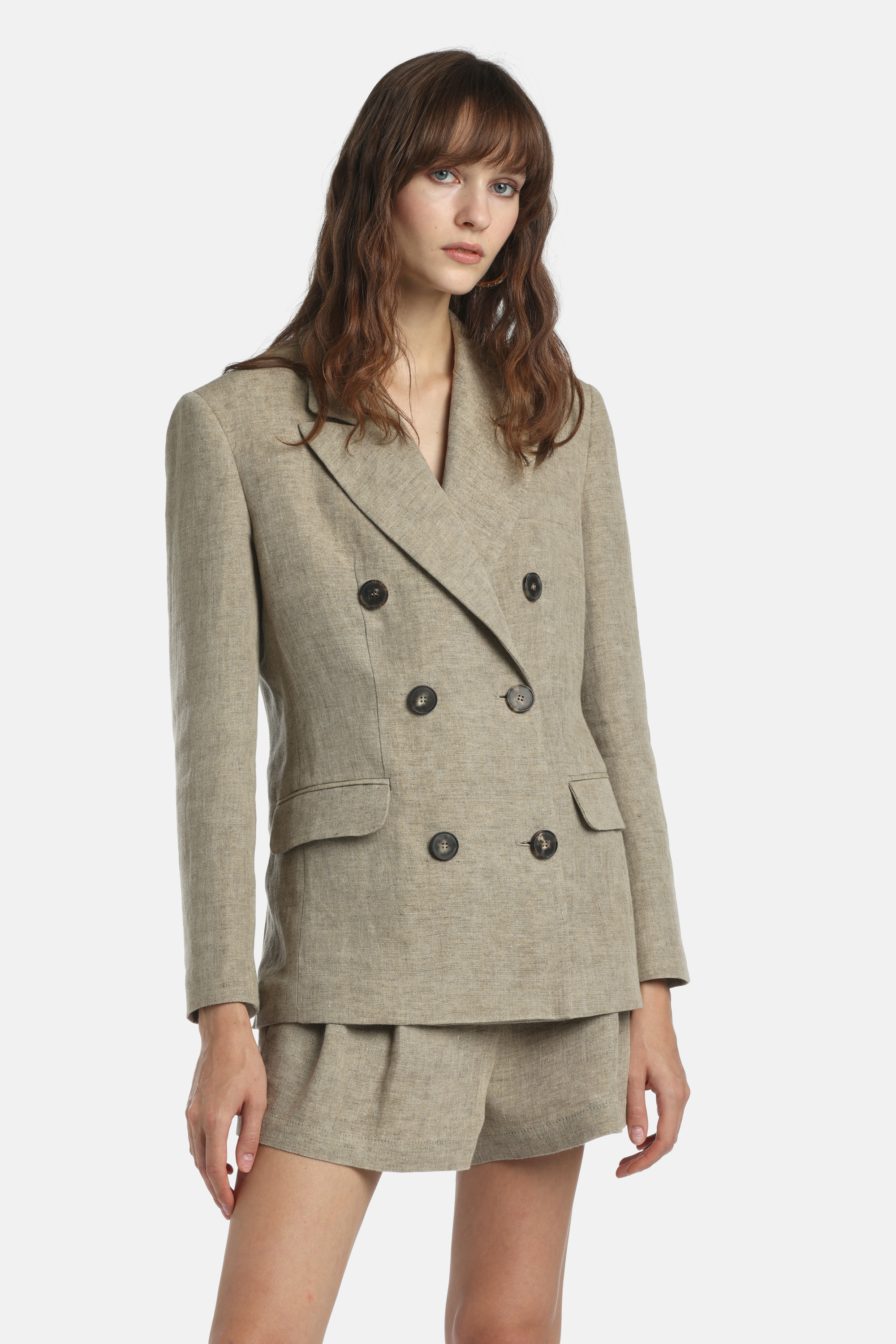 Vittorio - Double-breasted linen jacket | Jackets & Blazers