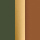 Nursia, verde-ambra-oro, swatch