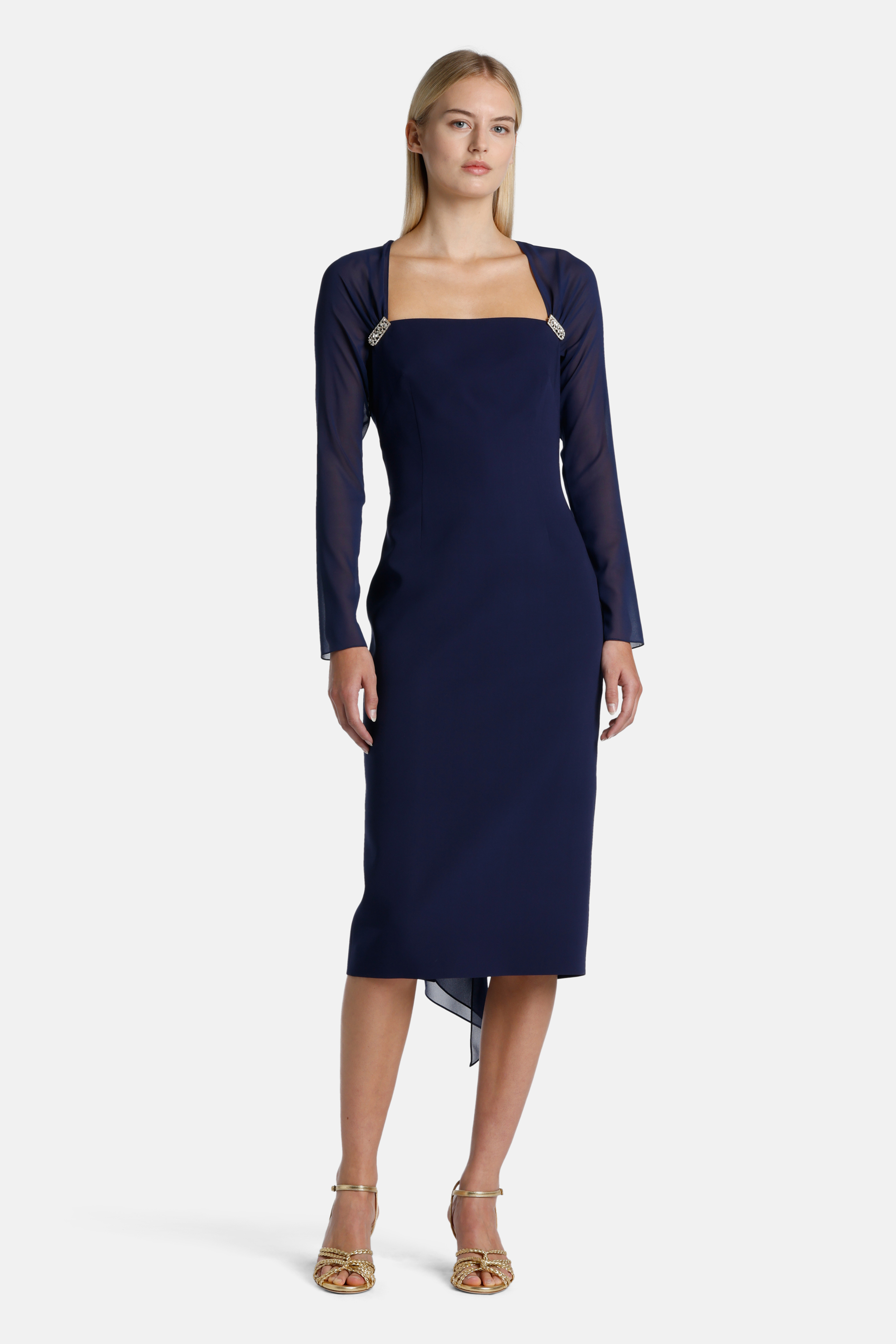 Bevel Shoulder Bandage Long Sleeve Bodycon Dresses Bevel Shoulder Bandage Long Sleeve Bodycon Dresses
