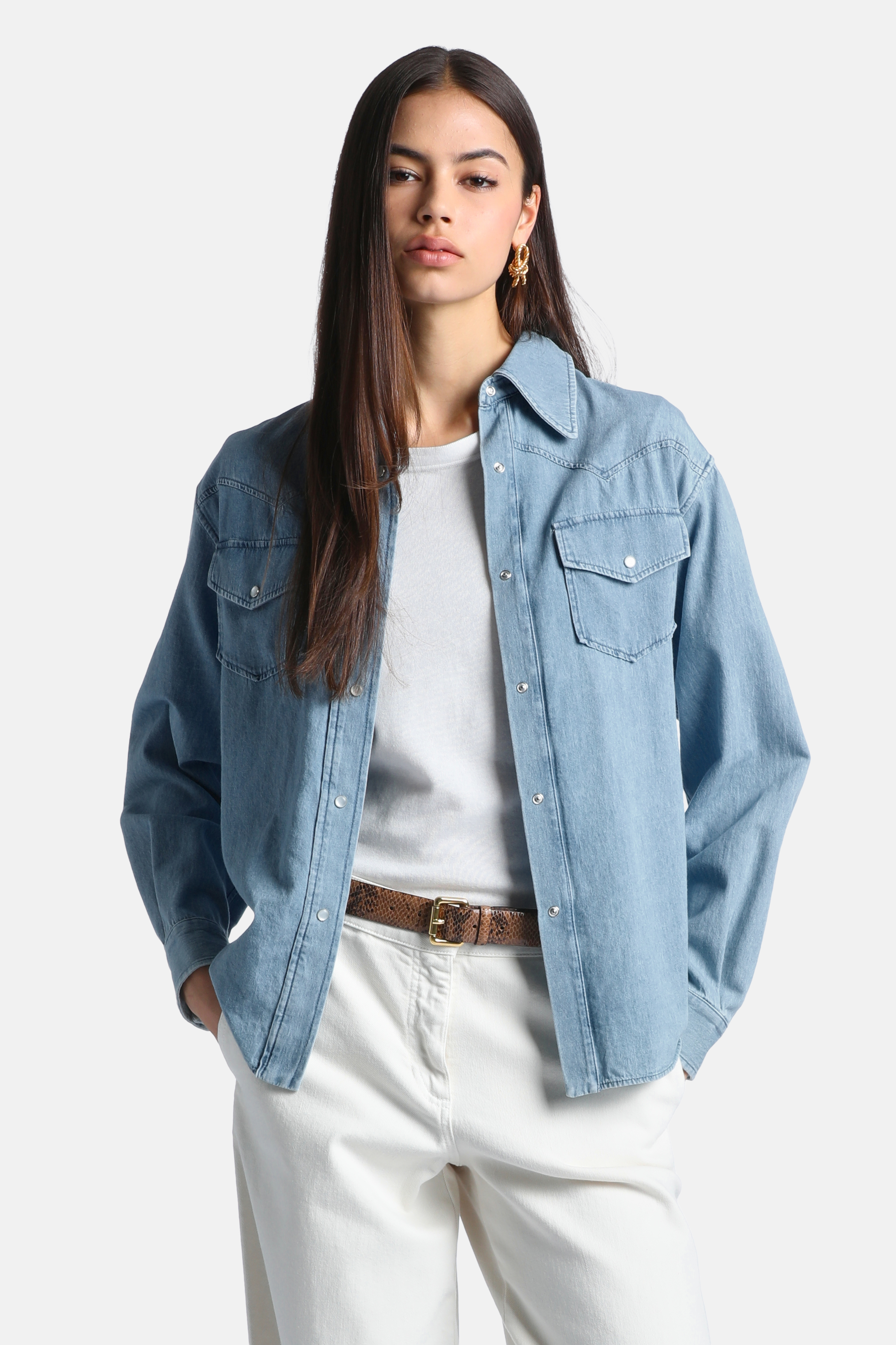 Jbricca - Denim shirt | CLOTHING - Luisa Spagnoli